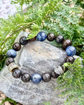 Kyanite & Obsidian Bracelet